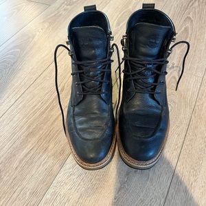 Men’s Timberland City A12V6 Leather Boots Black size 8.5